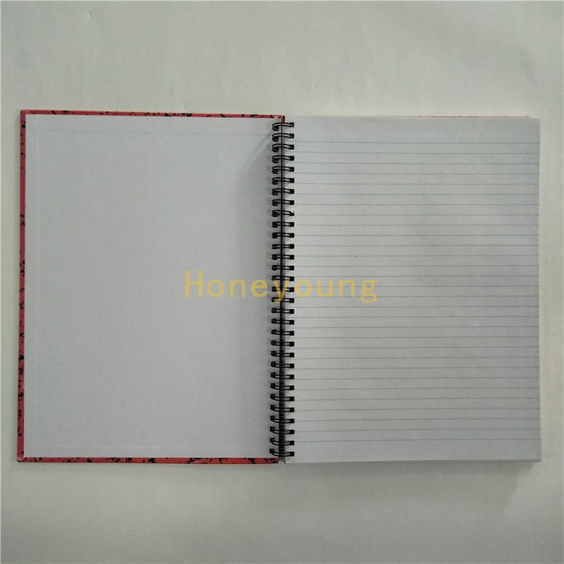 Good Quality 8mm Single Line Ruled School Hard Cover Spiral Notebooks SN-12