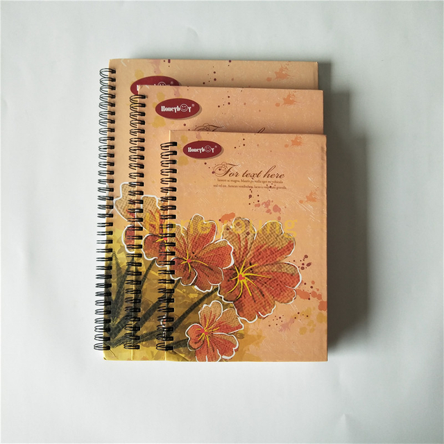 Custom Design Printed with Custom LOGO Wood Free Inner Paper Hard Cover Spiral Notebook SN-20