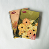 Flower Designs A4 Size Good Quality Hard Cover Spiral Notebook with LOGO SN-15