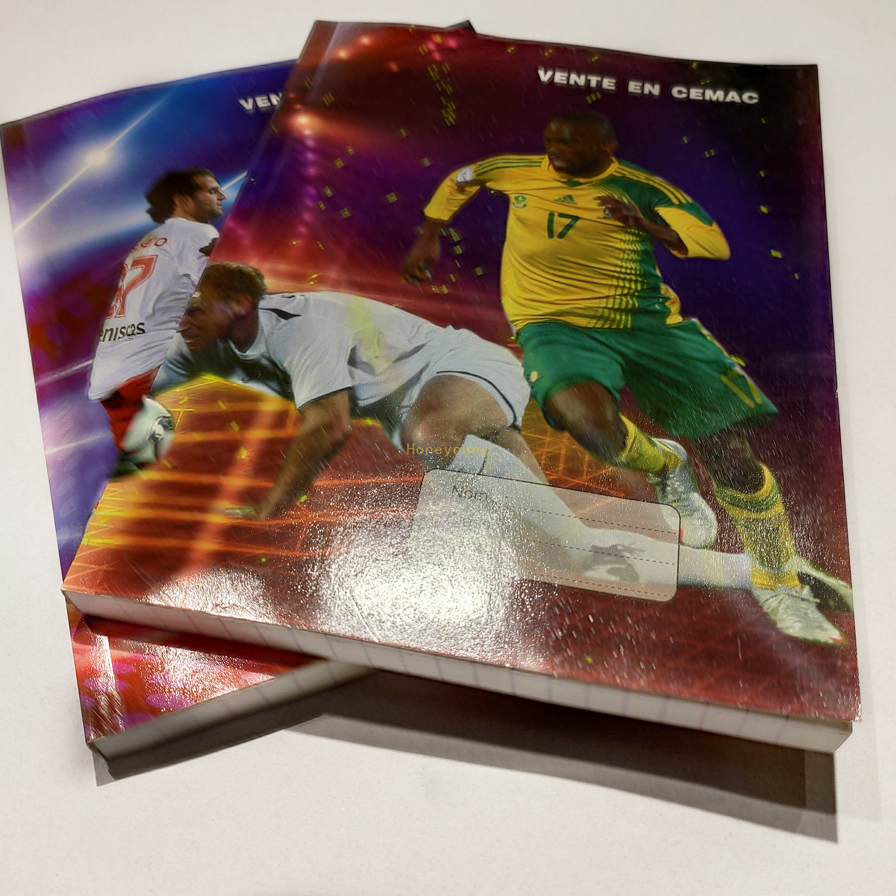 Soccer Stars Cover School Copies French Ruling Government Oder Glue Binding Notebook GBN-09