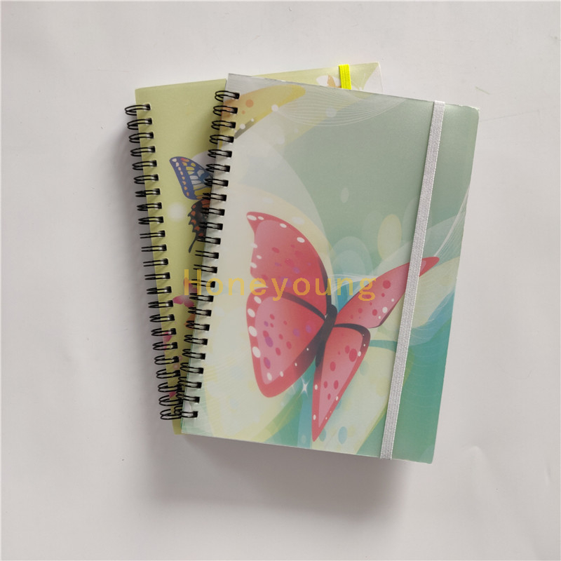 Landscape Designs School Spiral Notebook Manufacturer in China PP Cover with Color Printing Artpaper SN-24