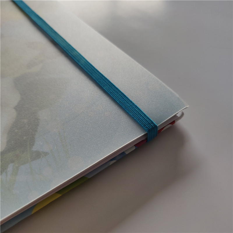 Best Quality Beautiful Design PP Cover Spiral Notebook with Elastic Band SN-22