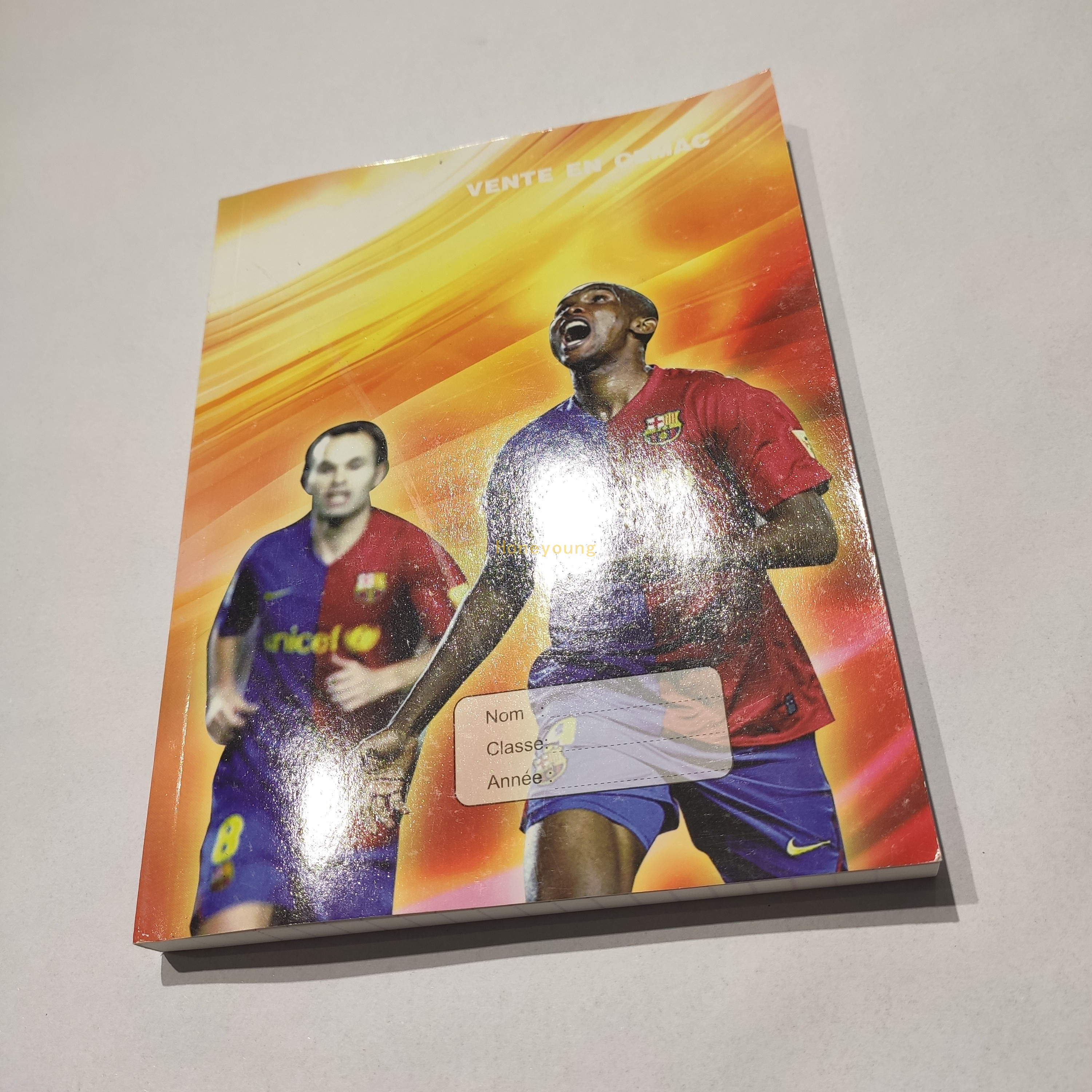 Seyes Rulling Football Player Soft Writing Offset Paper Glue Binding Notebook GBN-12